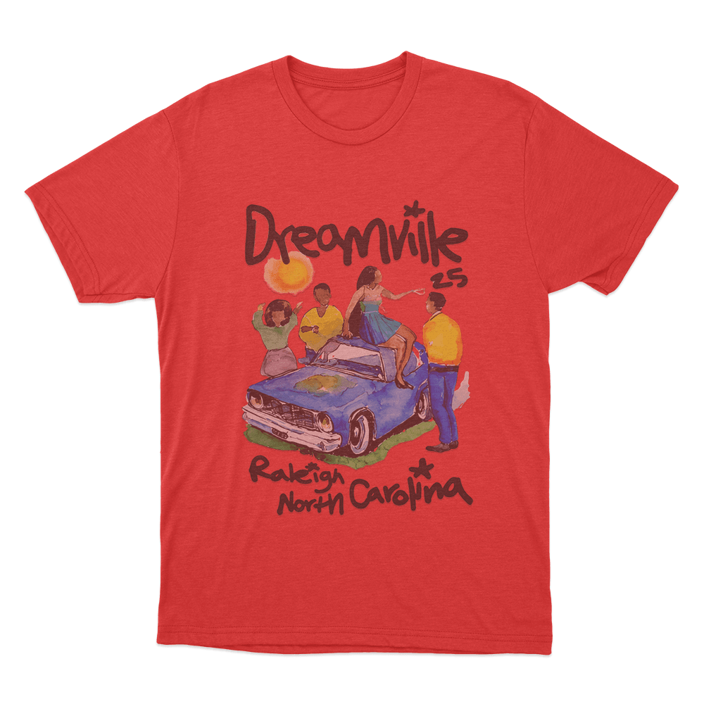 Dreamville 25 Raleigh Unisex T Shirt Red Dreamville 25 Raleigh Unisex T Shirt Red