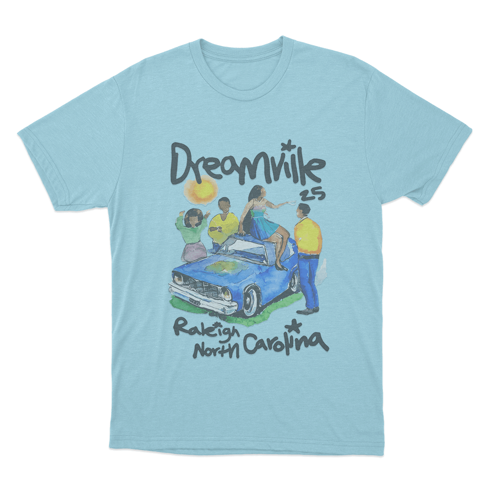 Dreamville 25 Raleigh Unisex T Shirt Sky Blue Dreamville 25 Raleigh Unisex T Shirt Sky Blue